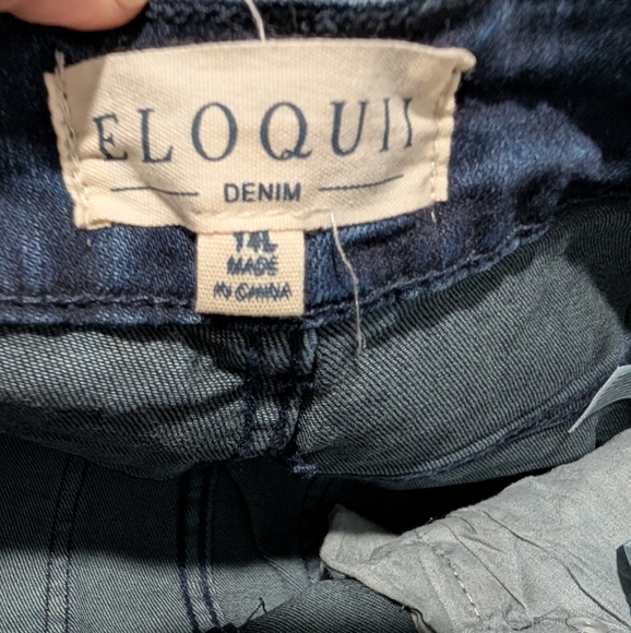 Eloquii Dark Wash Classic Fit Sculpting Skinny Jean in Size 14 L (Long) - Picture 10 of 12